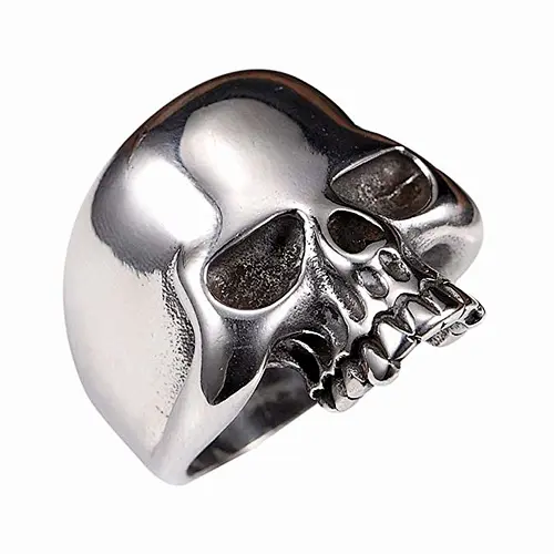stainless skull ring