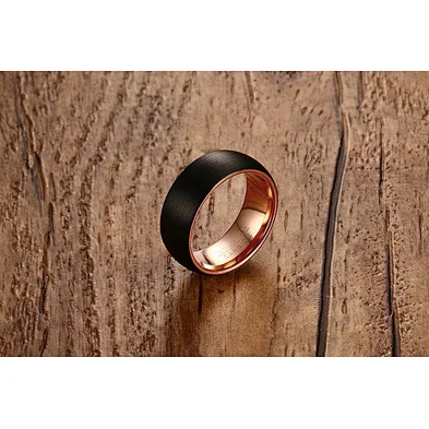 JMY 2019 Fashion Custom 8mm men's tungsten carbide o finger ring