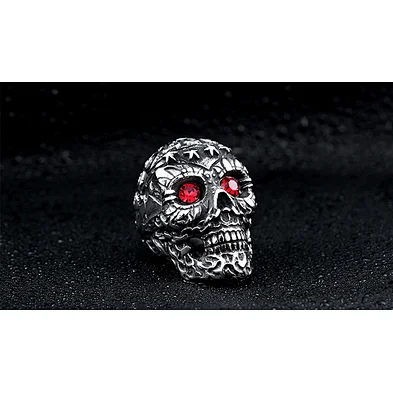 2018 JMY Stainless Steel Soldier Drop Ship Fashion Rings For ManTripple Skull Ring Punk Biker Jewelry