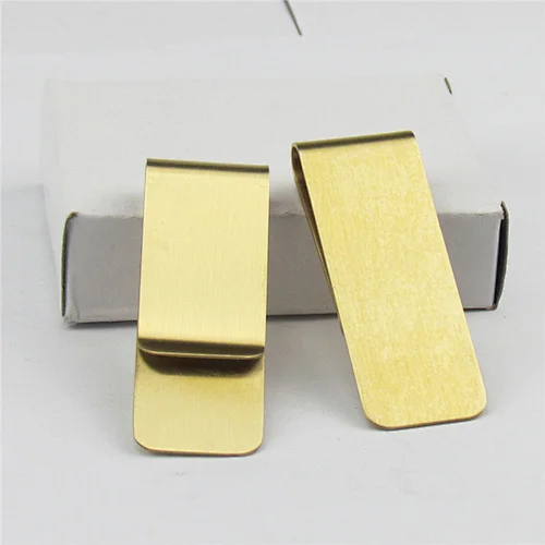 Metal Wallet Brass Banknote Clip Stainless Steel Bookmark Clip Change Banknotes Money Clip