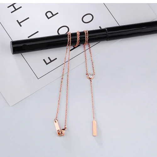 rose gold necklace