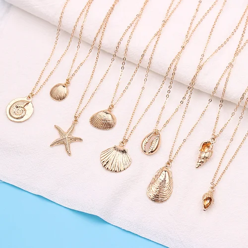 conch shell pendant necklace