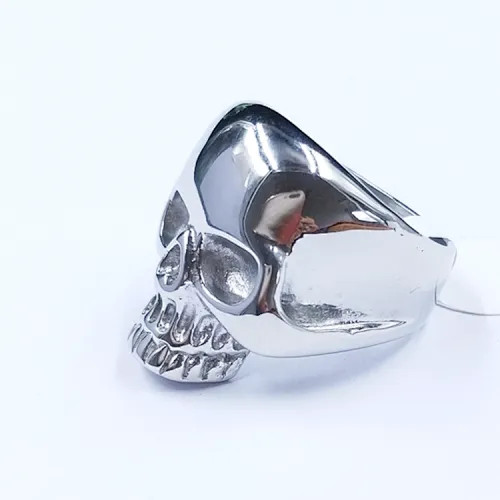 stainless steel ring skull