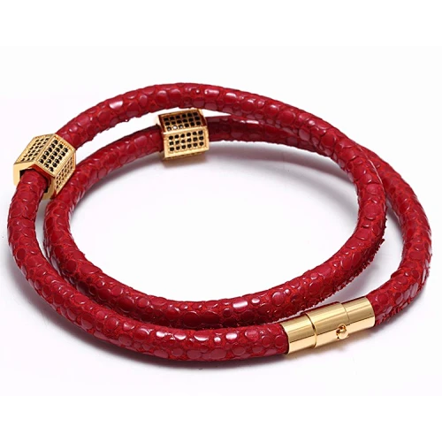 leather stingray bracelet