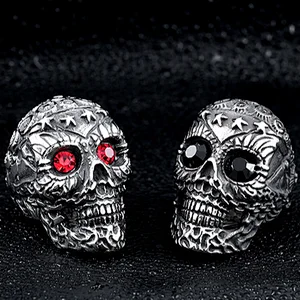 2018 JMY Stainless Steel Soldier Drop Ship Fashion Rings For ManTripple Skull Ring Punk Biker Jewelry