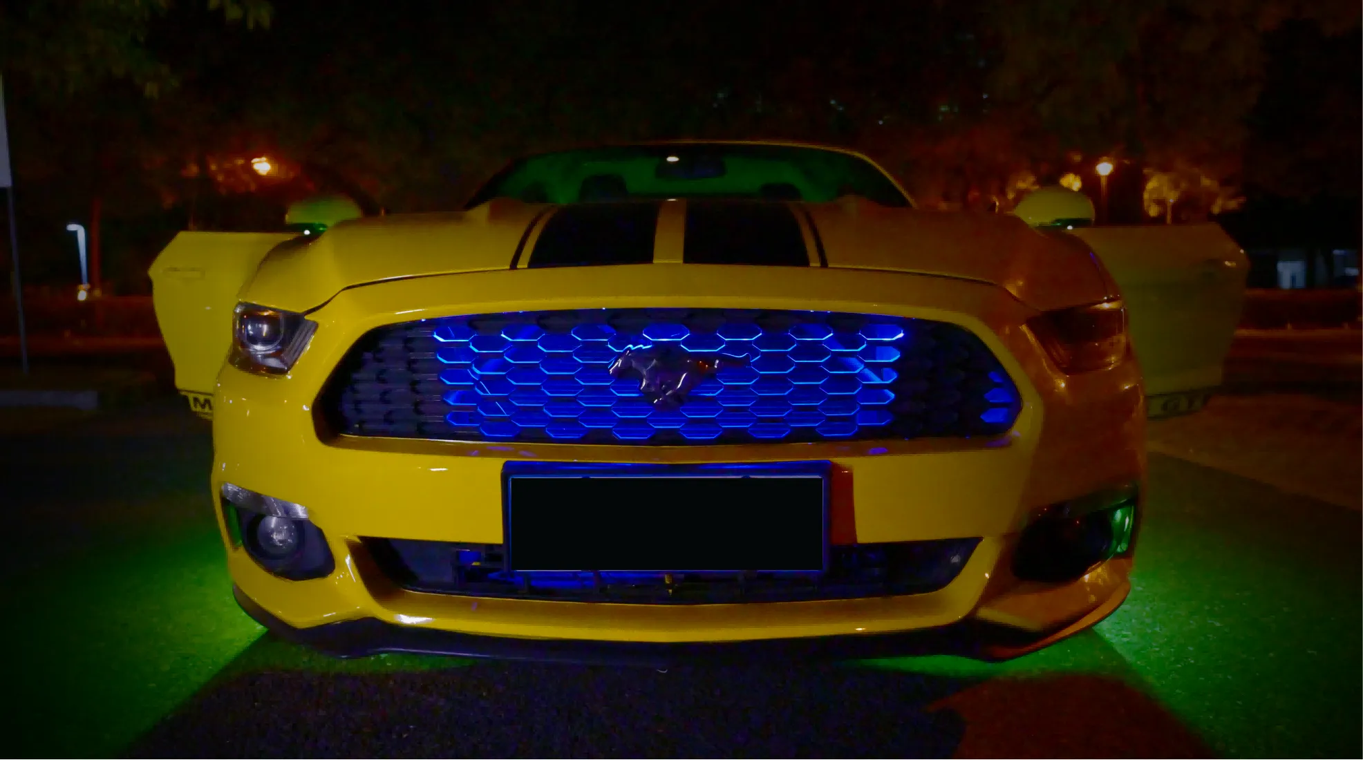 car ambient light, grille lights, app lighting kit, RFcontrol lighting, car light factory