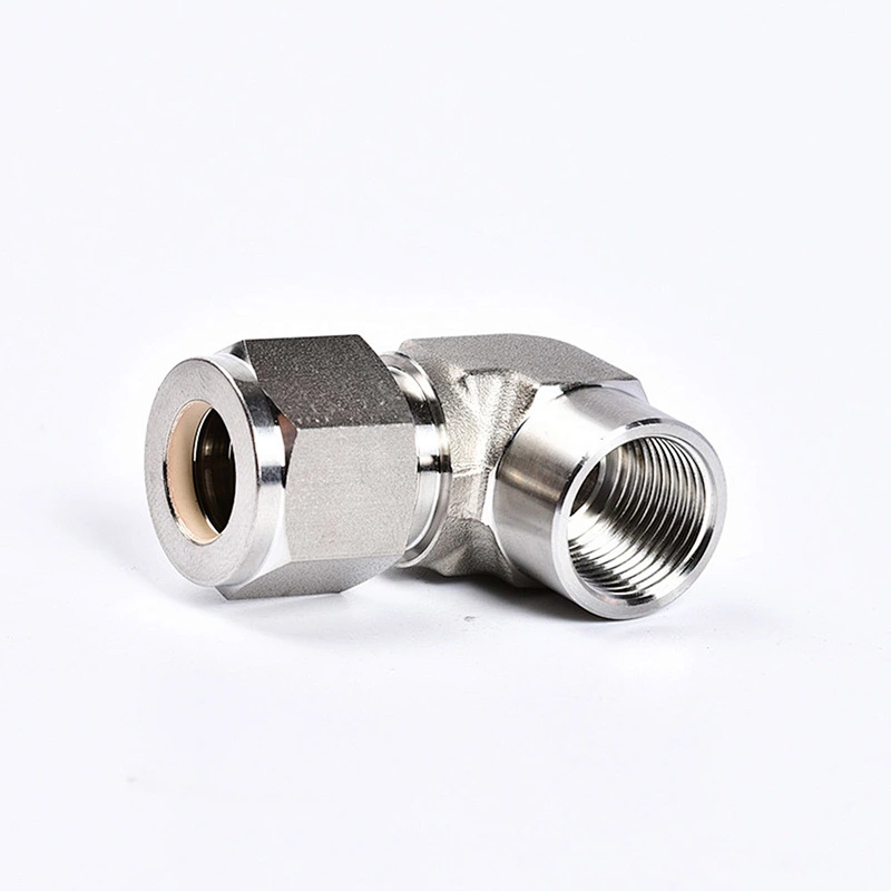 3/4 in. x 3/8 in. Tube O.D. - Reducing Union - Double Ferrule - 316  Stainless Steel Compression Tube Fitting