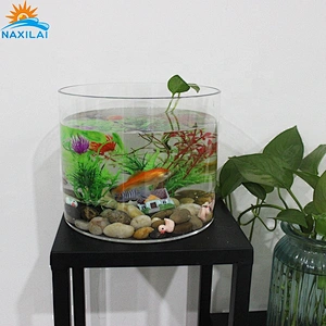 Naxilai Cylinder acrylic decoration aquarium fish tank