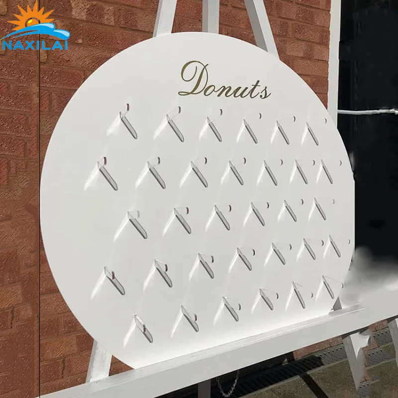 Naxilai Acrylic Round Wedding Backdrop Food diaplay