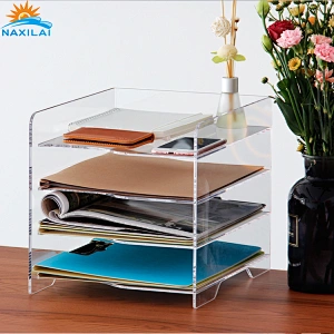 Naxilai Office Desktop Multi-Layer  Acrylic File Storage Box