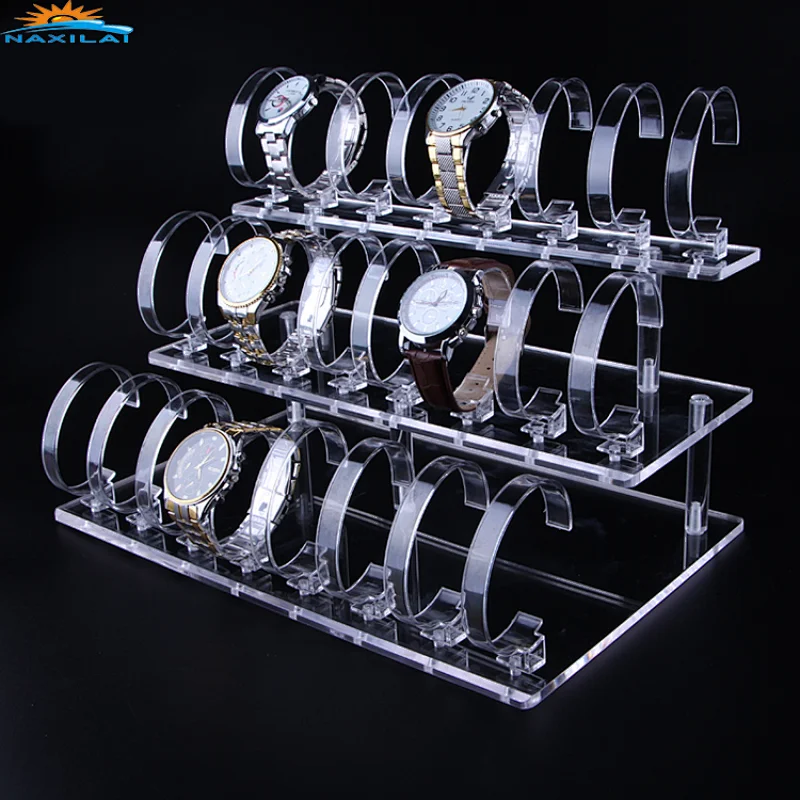 NAXILAI Acrylic Clear Watch Display Stand
