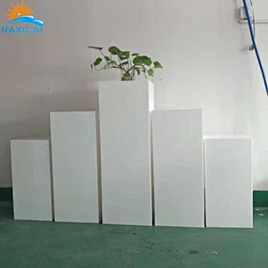 Naxilai white acrylic square pillar column plinth pedestal