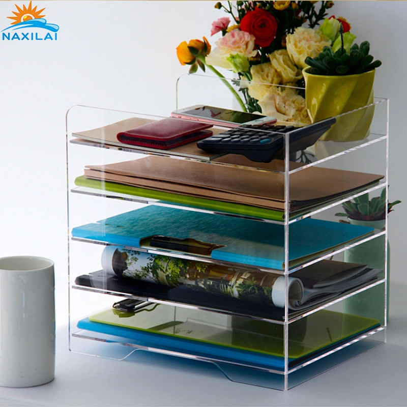 Naxilai Office Desktop Multi-Layer  Acrylic File Storage Box