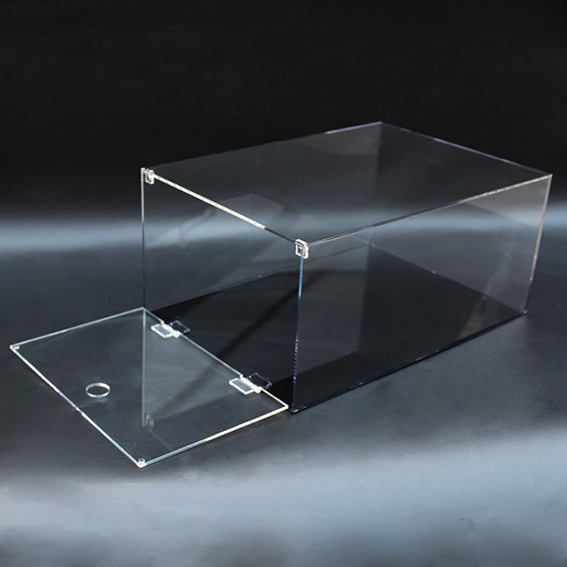 Naxilai Clear Drop Front Plastic Shoe Box