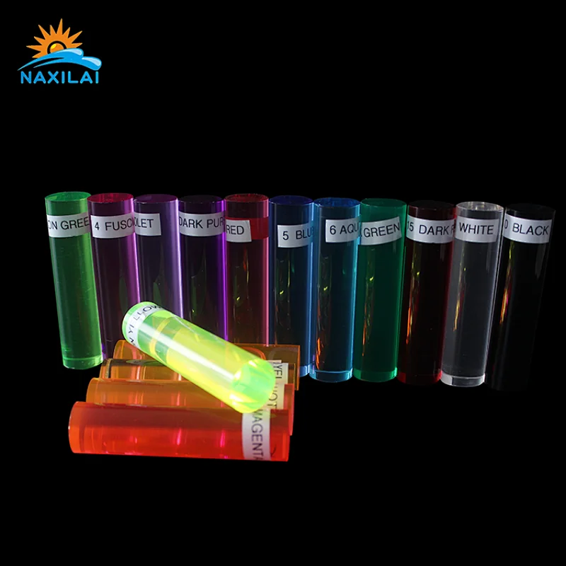 Naxilai Pmma Solid Flexible Plastic Colored Rods
