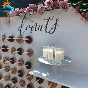 Naxilai Acrylic Round Wedding Backdrop Food diaplay