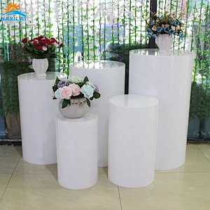 Naxilai Acrylic Flower Stand Wedding Decoration Cylinder Pedestal