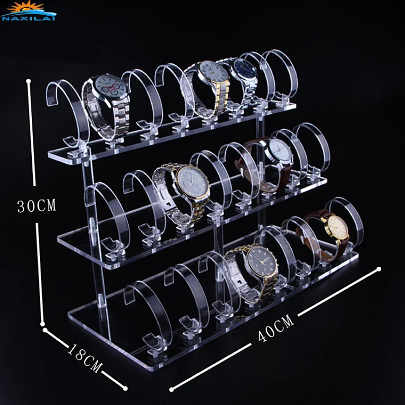 NAXILAI Acrylic Clear Watch Display Stand