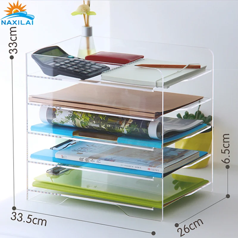 Naxilai Office Desktop Multi-Layer  Acrylic File Storage Box