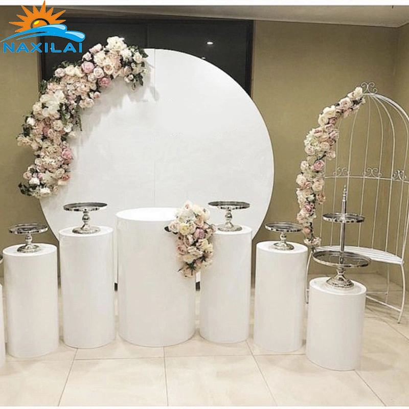 Naxilai Customized White Wedding Pedestal Flower Stand