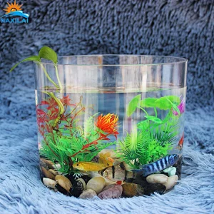 Naxilai Cylinder acrylic decoration aquarium fish tank