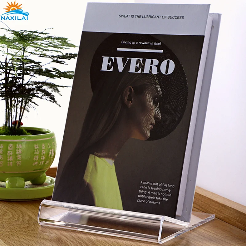 Naxilai Clear Acrylic Book Display Stand