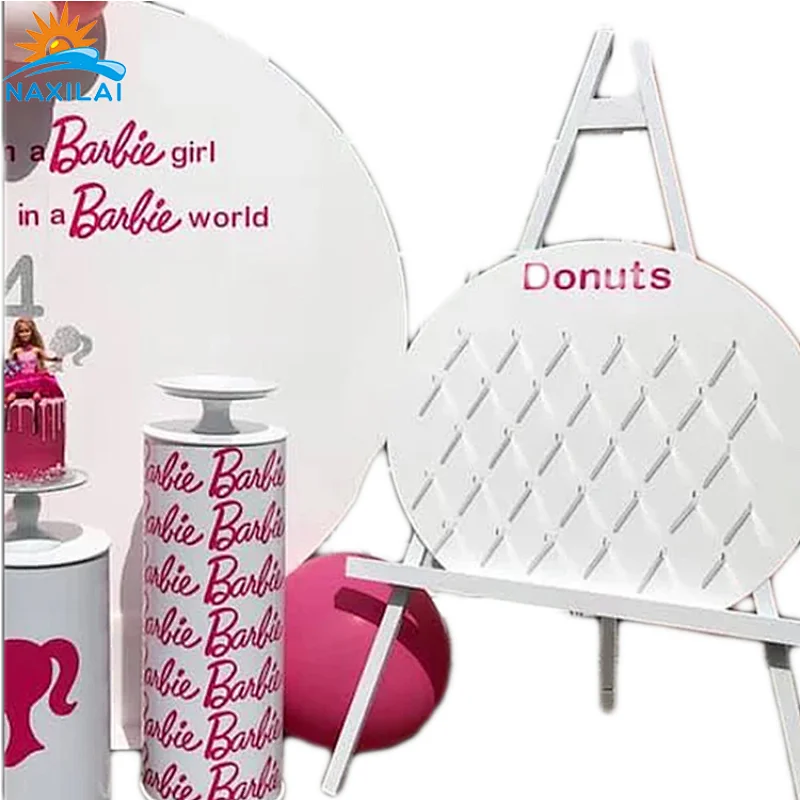 Naxilai Acrylic Round Wedding Backdrop Food diaplay