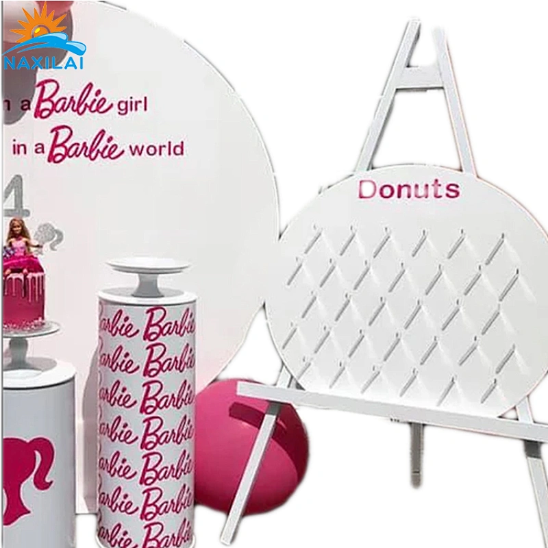 Naxilai Acrylic Round Wedding Backdrop Food diaplay