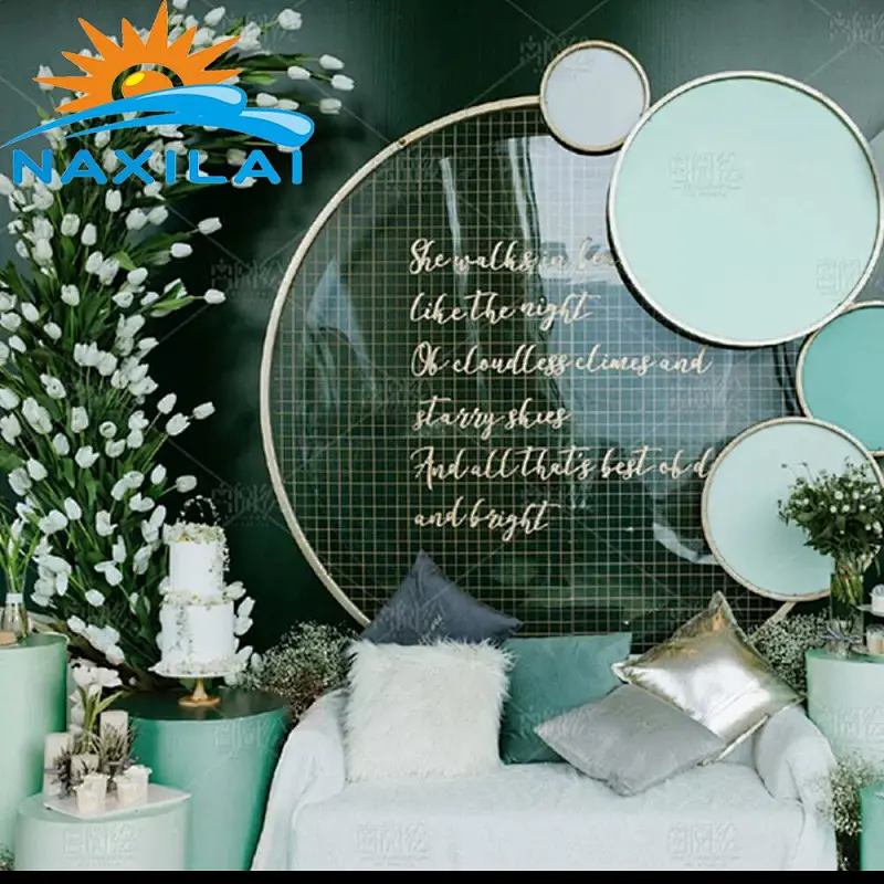 Naxilai Flower Backdrop Plate Decoration Wedding