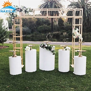 Naxilai Customized White Wedding Pedestal Flower Stand