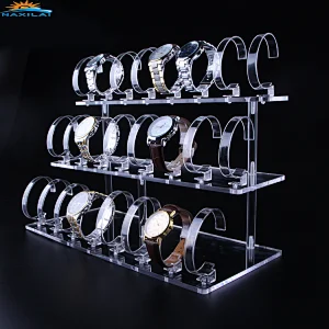 NAXILAI Acrylic Clear Watch Display Stand