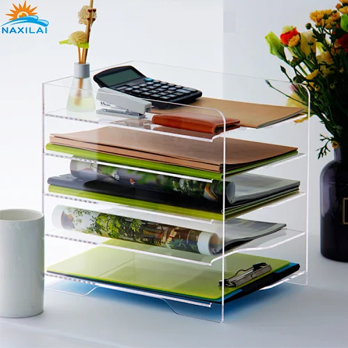 Naxilai Office Desktop Multi-Layer  Acrylic File Storage Box