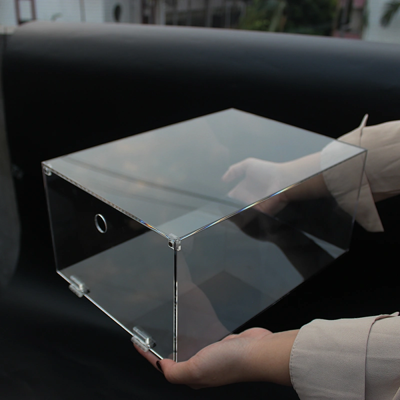 Naxilai Clear Drop Front Plastic Shoe Box
