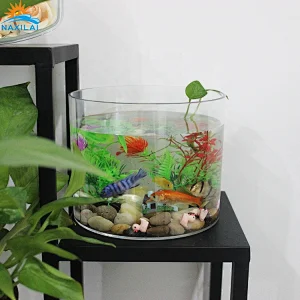 Naxilai Cylinder acrylic decoration aquarium fish tank