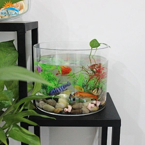Naxilai Cylinder acrylic decoration aquarium fish tank
