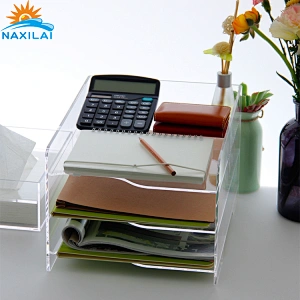 Naxilai Office Desktop Multi-Layer  Acrylic File Storage Box