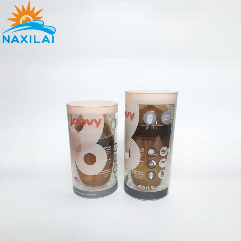 Naxilai See-through Plastic PC /PVC Soft Clear Packing Tube With Hang Plug