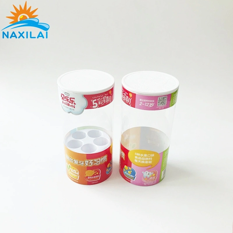Naxilai See-through Plastic PC /PVC Soft Clear Packing Tube With Hang Plug