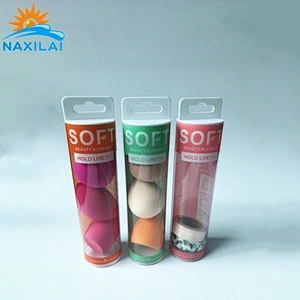 Naxilai See-through Plastic PC /PVC Soft Clear Packing Tube With Hang Plug