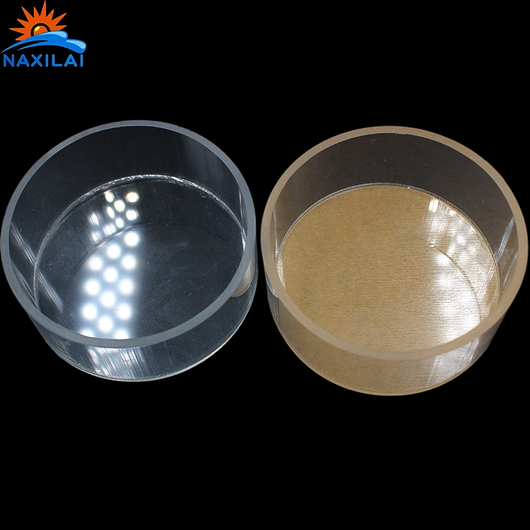 crystal acrylic screw tube cap