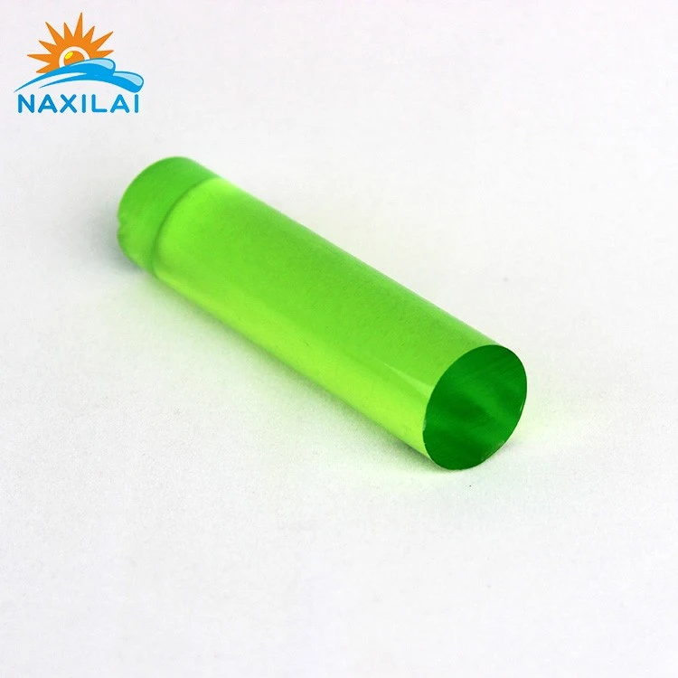 fluorescent green acrylic rod