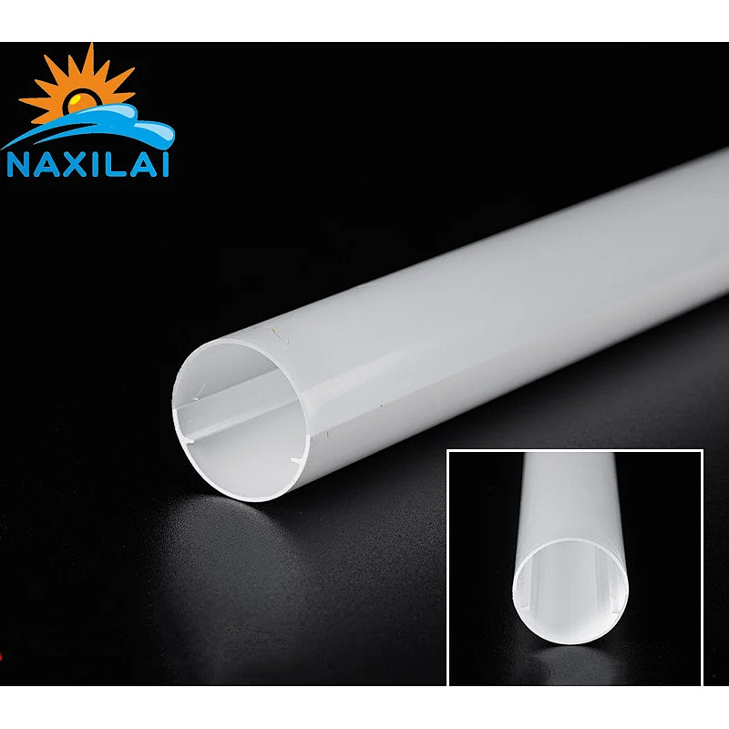 Naxilai Milky White Round Cylindrical Plastic PC Tube Lampshade