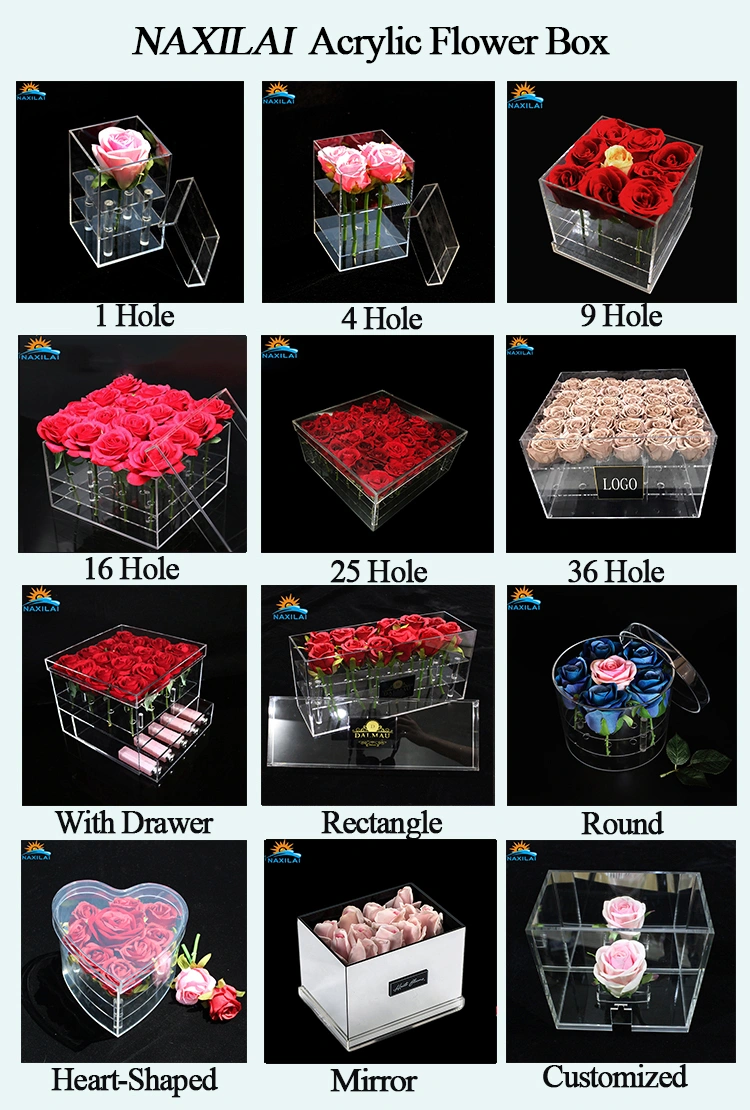 acrylic flower box family