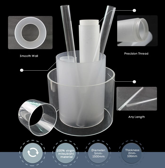 glass tube with acrylic