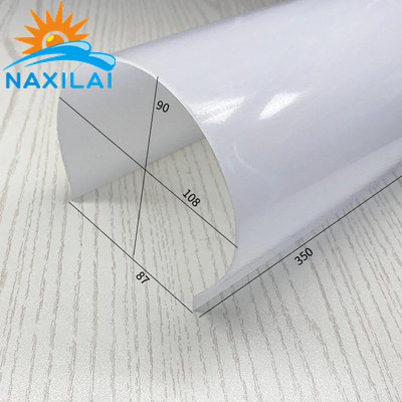 Naxilai Customized Injection White Semicircle PC Plastic LED Lampshade