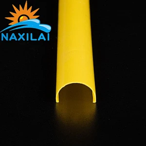 Naxilai Custom T8 ANTI-UV Plastic PC Yellow Lampshade