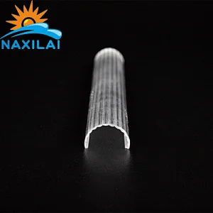 Transparent Striped Polycarbonate Lamp Cover