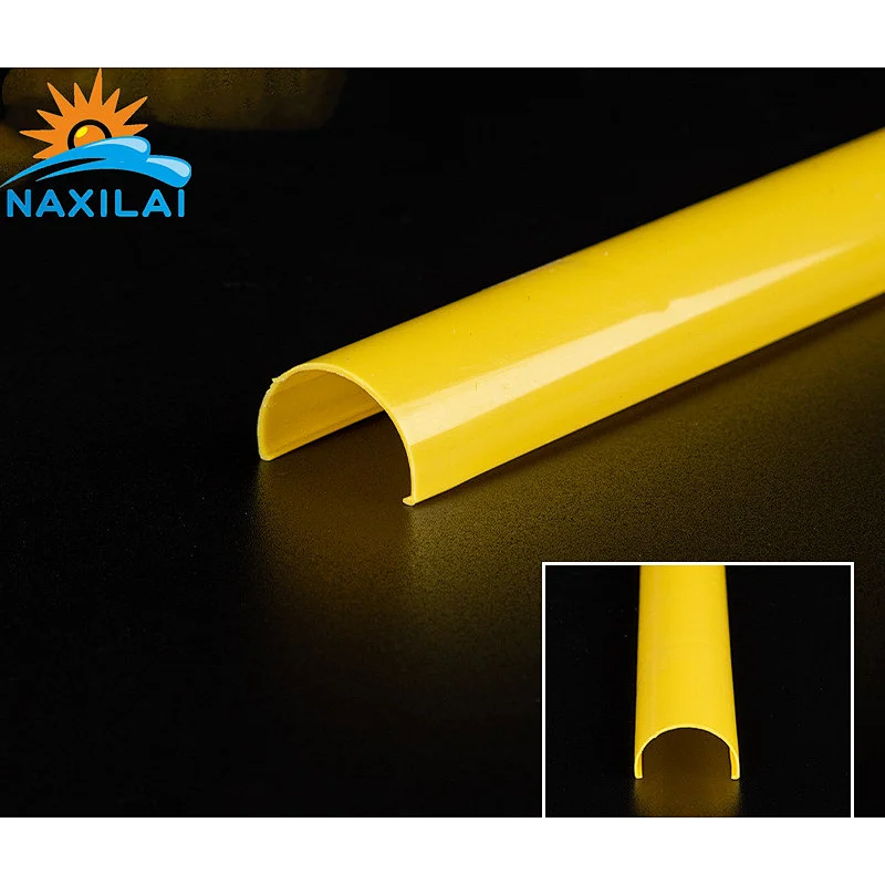 Naxilai Custom T8 ANTI-UV Plastic PC Yellow Lampshade