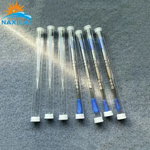 Naxilai Clear Plastic Tube With Caps For Ear Pick Storage