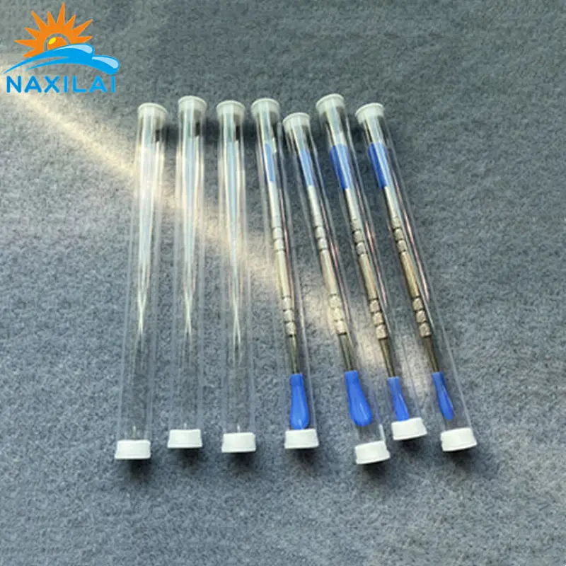 Naxilai Clear Plastic Tube With Caps For Ear Pick Storage
